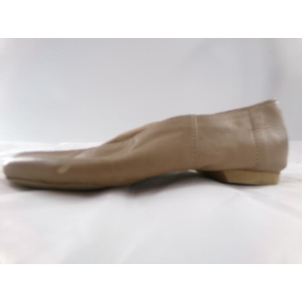 Dance Jazz Shoes Dancing Fair Women 7 Tan Leather Slip On top elastic